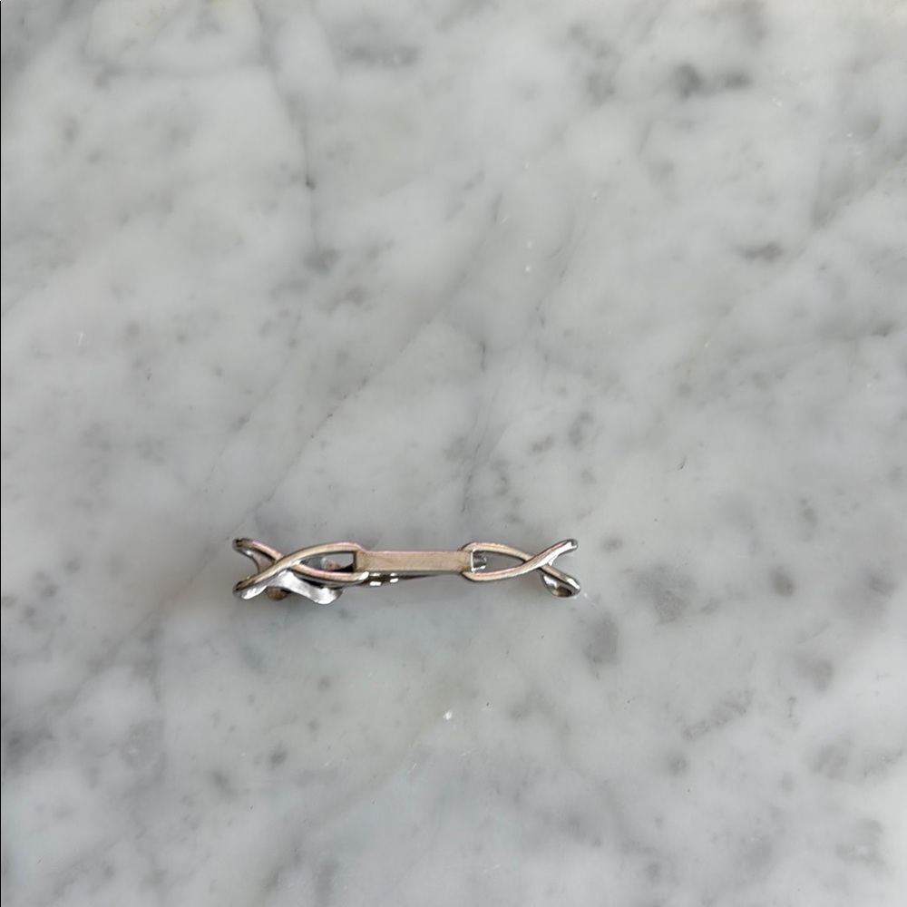 Silver Infinity Knot Men’s Tie Clip